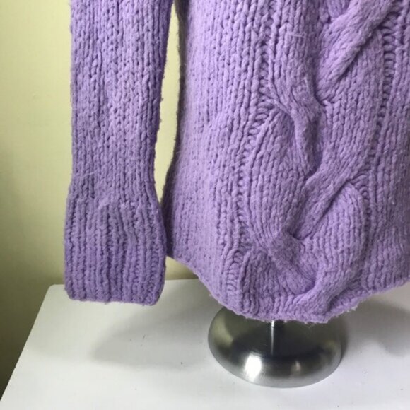 Deane &White Vintage Y2K Hand Knit Cable Chunky Sweater Wool Coastal Fisherman L - Picture 11 of 16